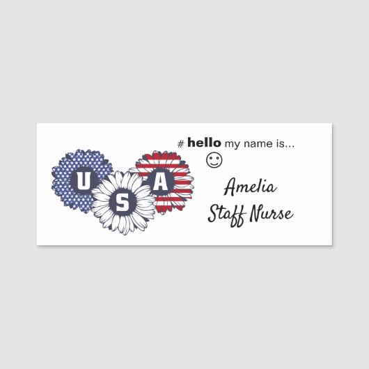 Hallo Hars Finish? Mijn naam is Rainbow Name Badge (Voorkant)