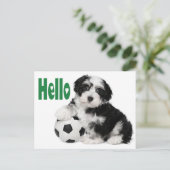 Hallo Havanese Puppy Dog Briefkaart (Staand voorkant)