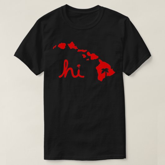 Hallo Hawaïaanse eilanden T-shirt (Design voorkant)