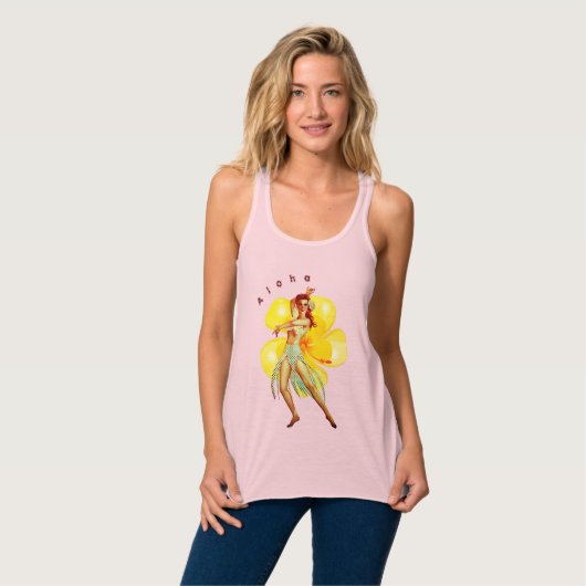 hallo Hawaii Tanktop (Volledige Voorkant)