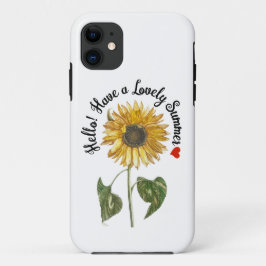 hallo! Heb een mooie zomer -  zonnebloem Case-Mate iPhone Case