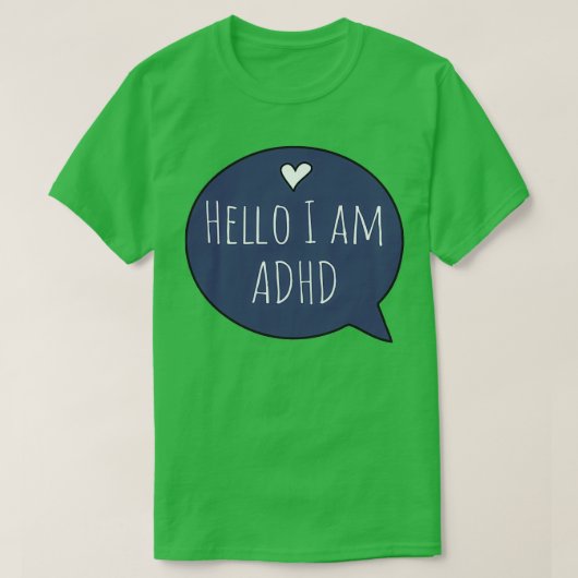 hallo heb ik ADHD T-shirt (Design voorkant)