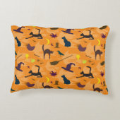 hallo heks - naadloos halloween patroon. accent kussen (Achterkant)