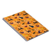hallo heks - naadloos halloween patroon. notitieboek (Rechterzijde)