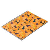 hallo heks - naadloos halloween patroon. notitieboek (Linkerzijde)