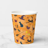 hallo heks - naadloos halloween patroon. papieren bekers (Achterkant)