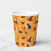 hallo heks - naadloos halloween patroon. papieren bekers (Rechts)