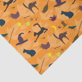 hallo heks - naadloos halloween patroon. tissuepapier (Detail)