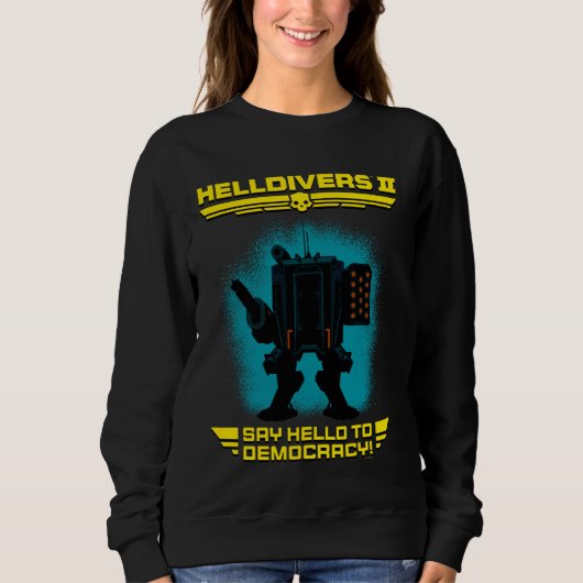 Hallo Helldivers 2 Sony Playstation Videospel Say Trui (Voorkant)