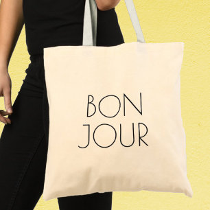 Hallo, Hello in het Frans Tote Bag