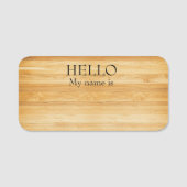 Hallo Herbruikbaar droog wissen Naamplaatje (Voorkant)