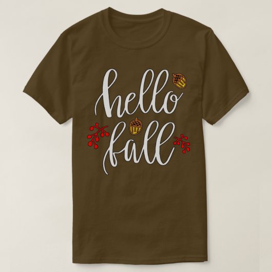 hallo herfst8 t-shirt (Design voorkant)
