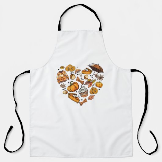 Hallo Herfst Autumn laat gezellige seizoensgebonde Schort (Voorkant)