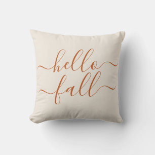 Hallo Herfst Autumn Modern Cream Terracotta Kussen