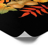 Hallo Herfst bladeren en eikels herfst Herfst Than Poster (Hoek)