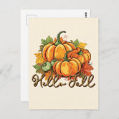 hallo Herfst Briefkaart (Voorkant / Achterkant)