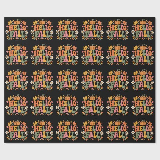 Hallo Herfst Cadeaupapier (Vlak)