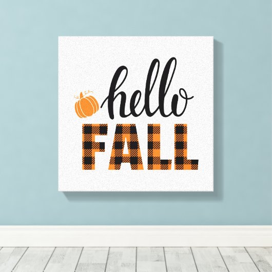 hallo Herfst Canvas Afdruk (Insitu (Houten vloer))
