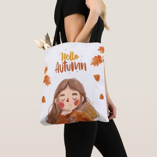 Hallo Herfst Canvas tas – Gezellig & Stijlvol (Dichtbij)