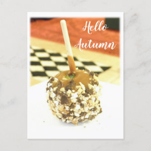 hallo herfst - Caramel Apple Briefkaart