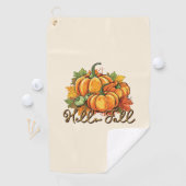 Hallo Herfst – Cosy Pumpkin Patch Golfhanddoek (Insitu)