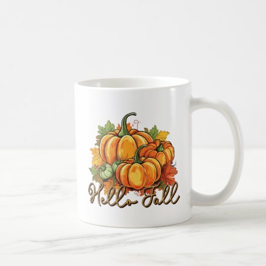 Hallo Herfst – Cosy Pumpkin Patch Koffiemok (Rechts)