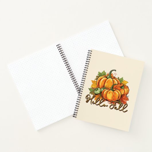 Hallo Herfst – Cosy Pumpkin Patch Notitieboek (Binnen)