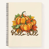 Hallo Herfst – Cosy Pumpkin Patch Notitieboek (Voorkant)