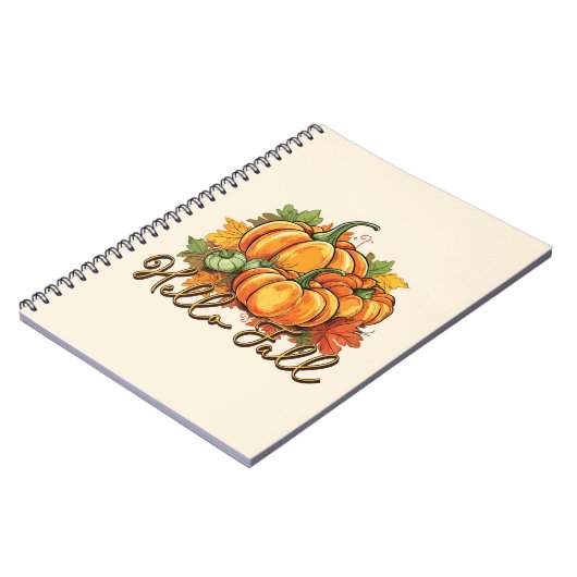 Hallo Herfst – Cosy Pumpkin Patch Notitieboek (Linkerzijde)