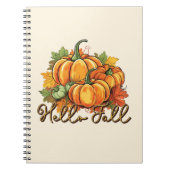 Hallo Herfst – Cosy Pumpkin Patch Notitieboek (Voorkant)