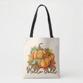 Hallo Herfst – Cosy Pumpkin Patch Tote Bag (Voorkant)
