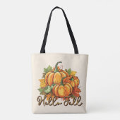 Hallo Herfst – Cosy Pumpkin Patch Tote Bag (Achterkant)
