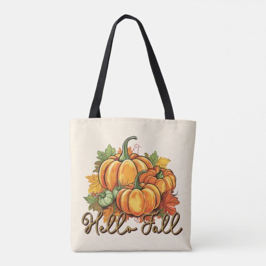 Hallo Herfst – Cosy Pumpkin Patch Tote Bag (Achterkant)