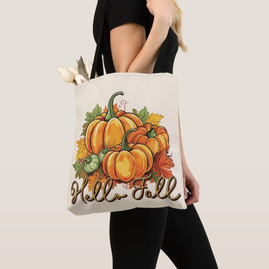 Hallo Herfst – Cosy Pumpkin Patch Tote Bag (Dichtbij)