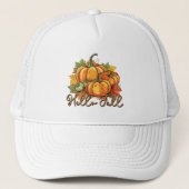 Hallo Herfst – Cosy Pumpkin Patch Trucker Pet (Voorkant)