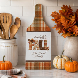 Hallo Herfst Cottagecore Boerderij Personalized Snijplank