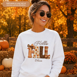 Hallo Herfst Cottagecore Patchwork Stijl Trui