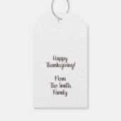 hallo Herfst Cute Mouse Thanksgiving Cadeaulabel (Achterkant)