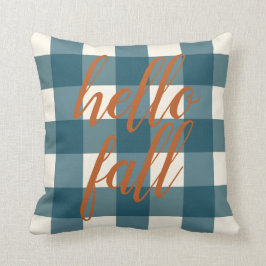 hallo Herfst Elegant Autumn Oranje Navy Blue Organ Kussen