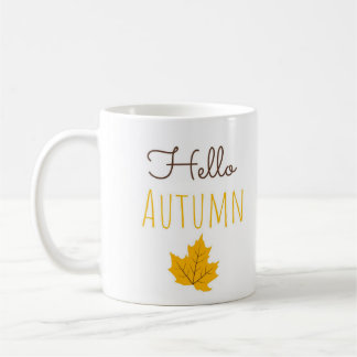 Hallo Herfst Esdoornblad Koffiemok voor Gezellige
