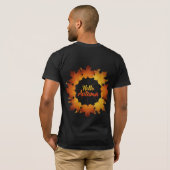 Hallo Herfst Esdoornblad Krans T-shirt (Achterkant volledig)
