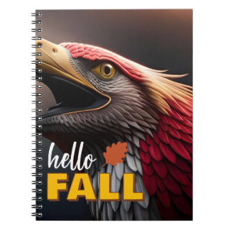 Hallo Herfst Fantasie Vogel Notitieboek