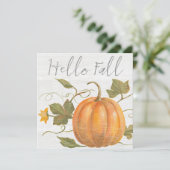 Hallo Herfst Feestdagenkaart (Staand voorkant)