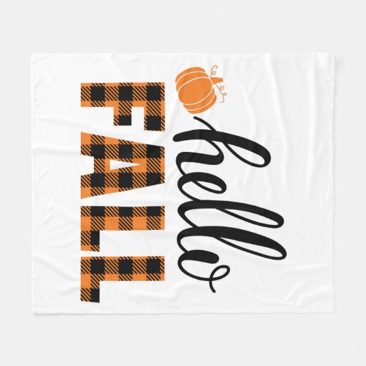 hallo Herfst Fleece Deken (Voorkant (Horizontaal))