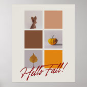 Hallo Herfst Foto Collage Esthetisch 24"x30" Poste Poster (Voorkant)