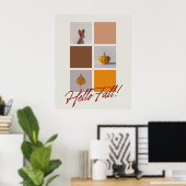 Hallo Herfst Foto Collage Esthetisch 24"x30" Poste Poster (Thuiskantoor)