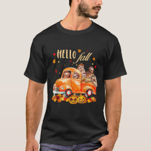 Hallo Herfst Funny Sloth T Shirt Halloween pompoen