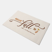 Hallo Herfst gepersonaliseerd Deurmat (Schuin)