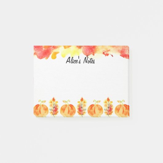 Hallo Herfst gepersonaliseerd Post-it® Notes (Voorkant)