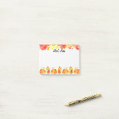 Hallo Herfst gepersonaliseerd Post-it® Notes (Op bureau)